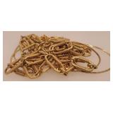 3 Gold Color Necklaces: 16", 20", 26"