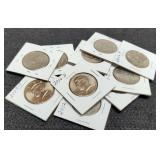 10 Different Kennedy Clad Half Dollars