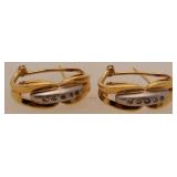 18 K Gold Earring Set 5.7 G