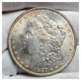 1887 Morgan Dollar Unc.