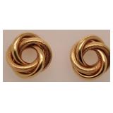 14 K Gold Earring Set 4.6 G