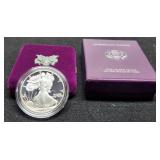 1989-S Proof Silver Eagle w/ Case & COA