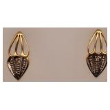 14 K Gold Earrings 1.7 G