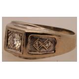 14 K White Gold Men