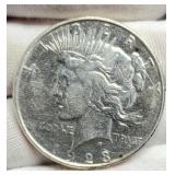 1923-D Peace Silver AU