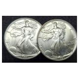 2 Silver Eagles: 1990, 1991