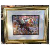 Framed 14" Clown Print