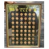 Framed State Penny Set