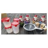 Temptations Santa Mugs, Food Storage