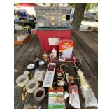 Tote Full of Hardware & Garage Items