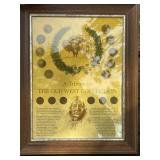 Old West Framed Coin Set