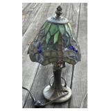 Dragonfly Leaded Glass Lamp