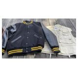 Vest and Letterman Jacket