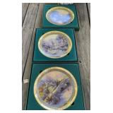 3 - Thomas Kinkade Collector Plates