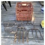 Milk Crate, Rakes and Forks