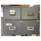 2 - Cole-Steel 2 Drawer File Boxes