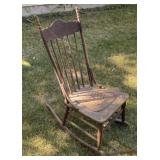 Pressed Back Antique Sewing Rocker