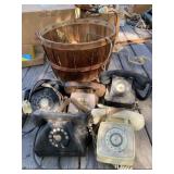Bushel Basket Full of Telephones