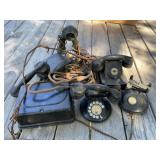 Lot of Antique Telephone Parts