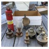 Fire Extinguisher & Oil Lamps