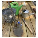 Galvanized Bucket, Garden Tools, More