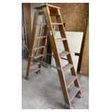 Putnam Ladder Company Wood Ladder