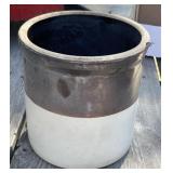 One Gallon Brown Band Crock