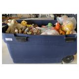 Large Tote of Stuffed Animals