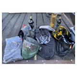 Paintball Masks, Air Tanks, Accessories