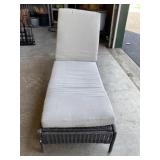 Plastic/Wicher Chaise Lounger