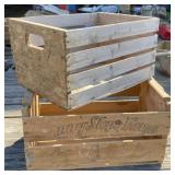 2 - Wood Produce Crates
