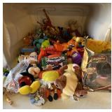 Tote Full of Toys and Stuffed Animals