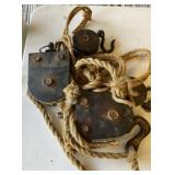Decorative Rope Block and Tackle