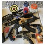 Large Lot of AirSoft Guns & Accessories