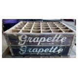 2 - Grapette Wood Soda Crates