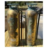 2 - Brass Fire Extinguishers