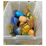 Tote Full of Plastic Barware