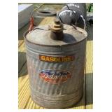 Galvanized 5 Gallon Fuel Can