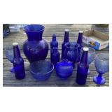 Cobalt Dishes, Bottles and Vases