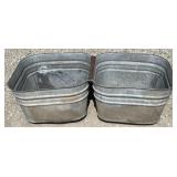 Galvanized Double Tub
