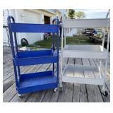 2 - Metal Rolling Carts
