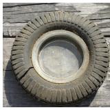 Camp Knife and Tire Ashtray