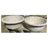 2 - Purina 19" Plastic Feed Tubs