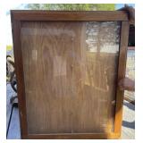 Framed Wall Display Case with Key