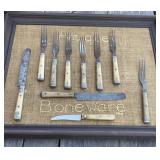 Framed Antique Flatware