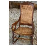 Antique Cane Seat Rocker