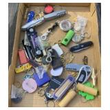 Keychains, Pocket Knives, Compasses