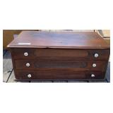 3 Drawer Wood Spool Cabinet