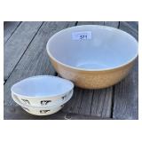 Pyrex 10" Bowl & Corelle
