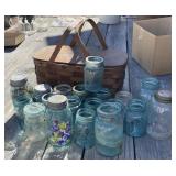 Picnic Basket and Canning Jars